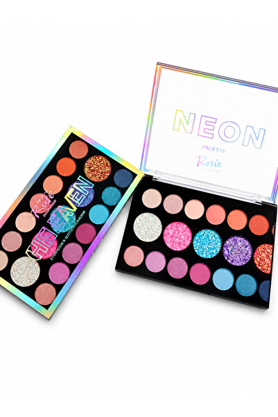 Neon 19-Piece Professional Eyeshadow Palette – Matte, Shimmer, and Glitter