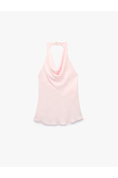 Koton Degaje Halter Yaka Saten Bluz