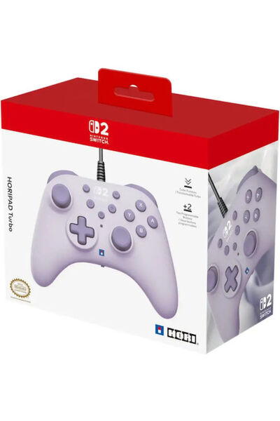 Hori Horipad Turbo Ενσύρματο για Switch 2 Cozy Lavanda
