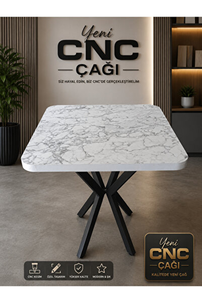 YENİ CNC ÇAĞI Mutfak masası balkon restoran cafe masası