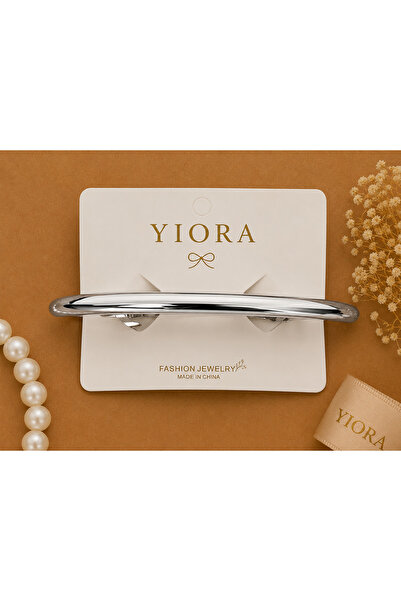 yiora مشبك أوتوماتيكي معدني لامع من سلسلة بريميوم للسيدات مقاس 11-12 سم