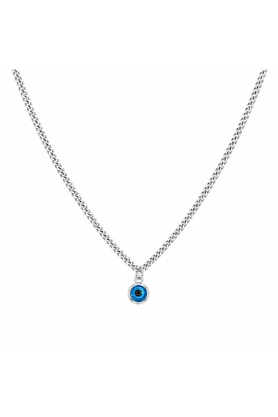 neslyaccessories Silver Eye Necklace