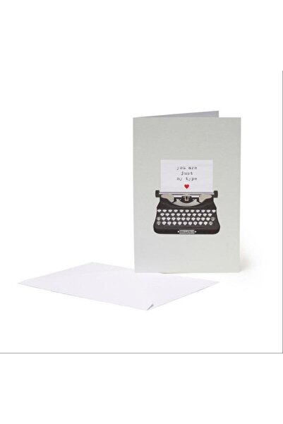 Legami Greeting Card Celebration Card- Typewriter
