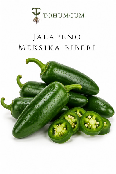 TOHUMCUM Doğal Jalapeño Tohumu & Meksika Biberi Tohumu (100 ad)