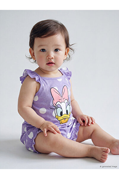LC Waikiki طقم بيجامة بناتي مطبوع عليه I Daisy Duck من Freezen Store