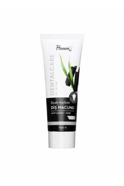 HOMM LIFE SİYAH KARBON DİŞ MACUNU 75 ML