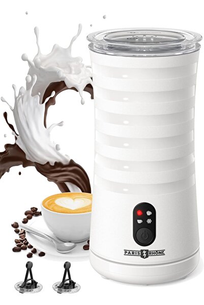 PARIS RHÔNE Spumator de lapte 4-în-1, 240ml, Spumă caldă și rece, LED, Latte ...