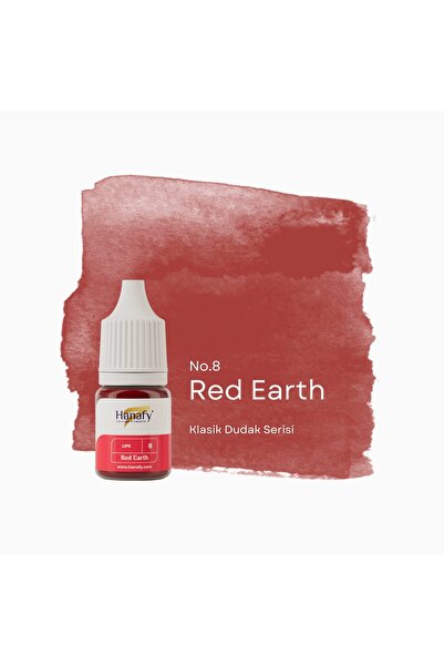 HANAFY Red Earth No8 Kalıcı Makyaj Dudak Pigmenti - 5ml