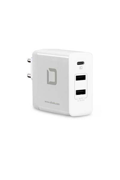 Dicota 2USB/USB-C Port Universal Travel Notebook 45W Charger