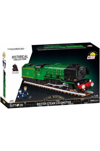 NO BRAND Cobi 6292 Flying Scotsman - locomotivă britanică cu aburi, tren cu a...