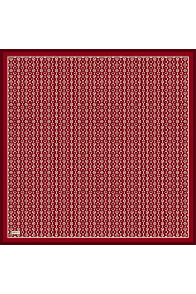 Levidor Red Mini Lvd Printed Twill Silk Scarf