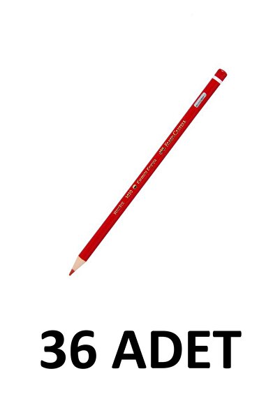 Faber Castell 36 قطعة من أقلام النسخ الحمراء، أقلام الرأس، أقلام الرصاص الحمراء