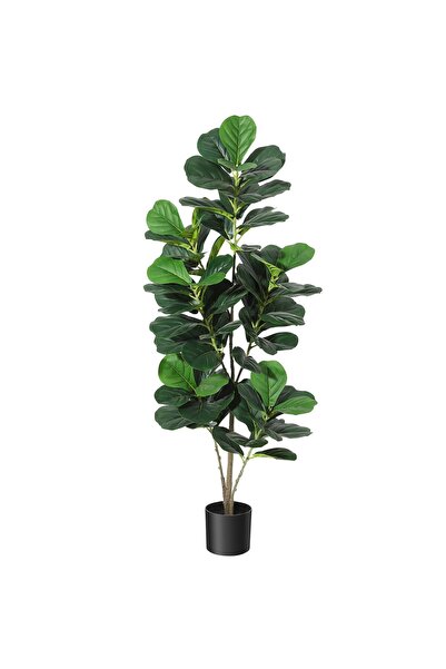 Garvee 5FT Artificial Fiddle Leaf Fig Tree Silk PE Plant Indoor