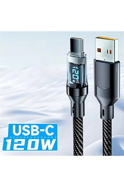 Choice3 كابل USB من النوع A إلى C بطول 1 متر، 120 واط، شحن سريع، كابل USB-C إ...