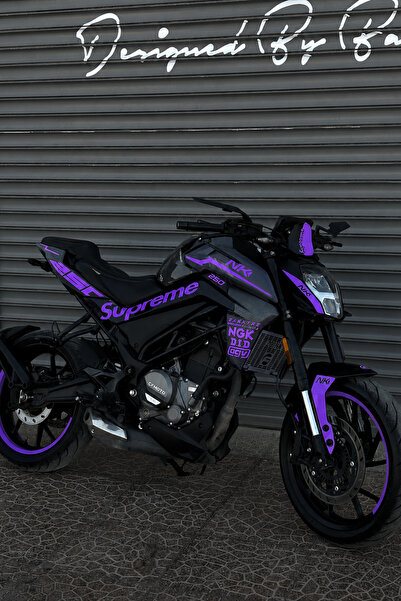 Banxtre مجموعة ملصقات ديكور كاملة فائقة الجودة (يمين ويسار) لـ CFMOTO NK250