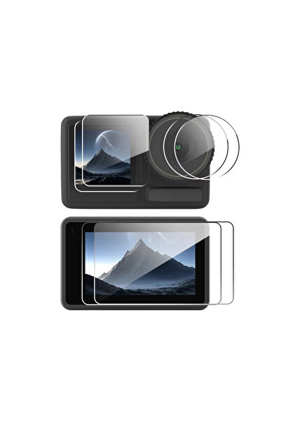 Choice3 For DJI Action 4 3 2-Set (6pcs) Tempered Glass Screen & Lens Protecto...