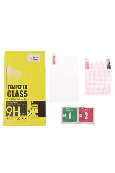 Choice one size 3DS XL/LL Tempered Glass+Back Clear Screen Protector Cover Fo...