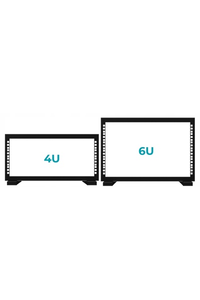 NO BRAND Suport rack 19 " 3U, Negru, Stalflex
