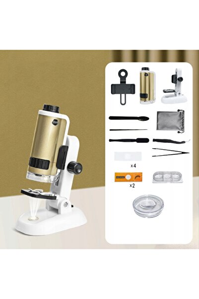 Gotel Microscop Educativ pentru Copii, Set Microscop cu Mărire 250x, Accesori...