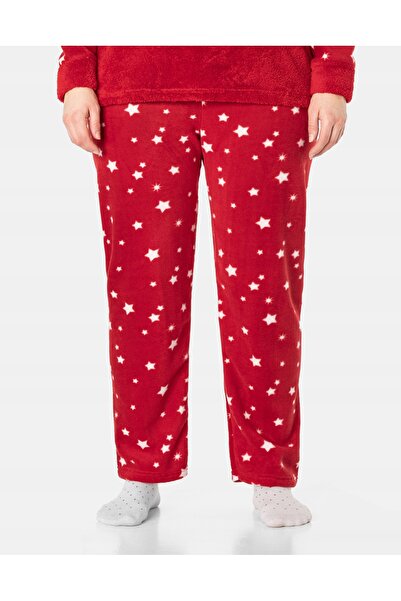 NO BRAND Pijama călduroasă de damă din fleece cu blană, set: Bluză + Pantalon...