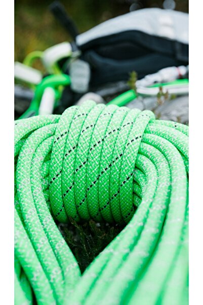 NO BRAND EDELRID Lina dynamiczna Tommy Caldwell Dry DT 9,6mm 70m - Verde Neon
