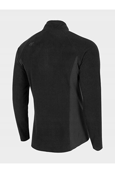 NO BRAND Jachetă fleece pentru bărbați cu fermoar 4F Bimp011 Z22 S Negru