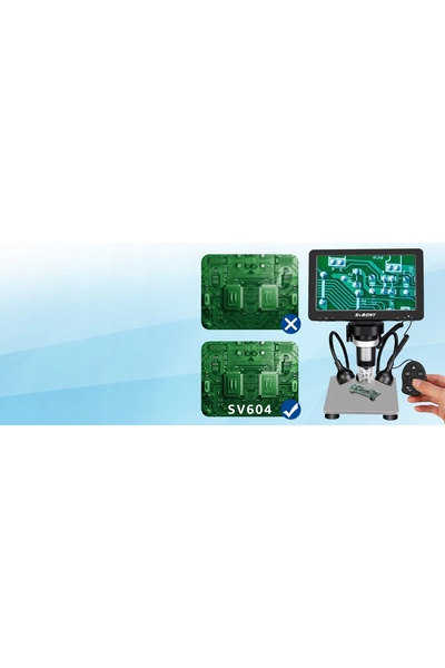 NO BRAND Microscop Digital Svbony Sv604, Microscop LCD de 7 inci cu mărire 1-...