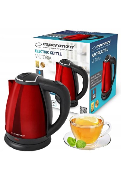 NO BRAND Fierbător electric fără fir din inox 1,8L 1800W Puternic