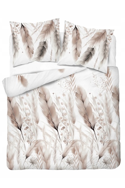 NO BRAND Set complet de lenjerie de pat 160x200, bumbac satinat, 100% bumbac