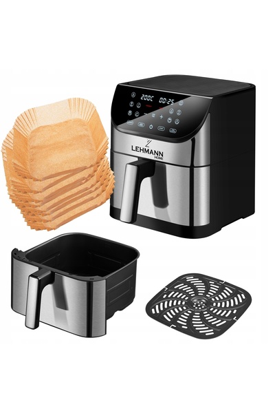 NO BRAND Airfryer 8L Antiaderentă Fără Ulei Lehmann 12 Programe