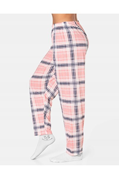 NO BRAND Pijama de bumbac subțire de damă, tricou cu mânecă lungă + pantaloni...