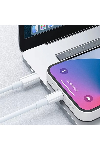 NO BRAND Cablu 100% Original pentru Apple iPhone X 11 12 13, USB-C la Lightni...