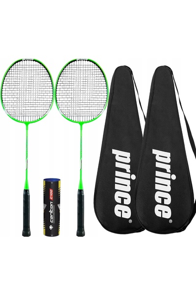 NO BRAND 2 rachete de badminton Prince Power 75 Ti + fluturași și husă