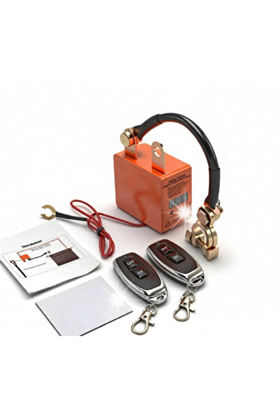 NO BRAND Comutator automat de deconectare a bateriei cu telecomandă, LED, 12V...