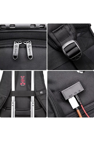 NO BRAND Rucsac Bange pentru laptop 15, urban, pentru tineri, impermeabil, cu...