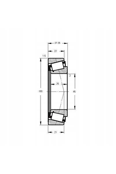 NO BRAND 30309 a Flt Rulment 45X100X27.25mm cu un singur rând