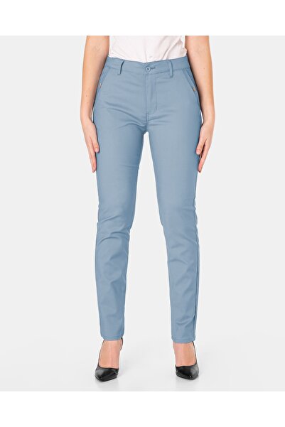 NO BRAND Pantaloni eleganți de damă, chino din bumbac, cu talie înaltă 3333D 40