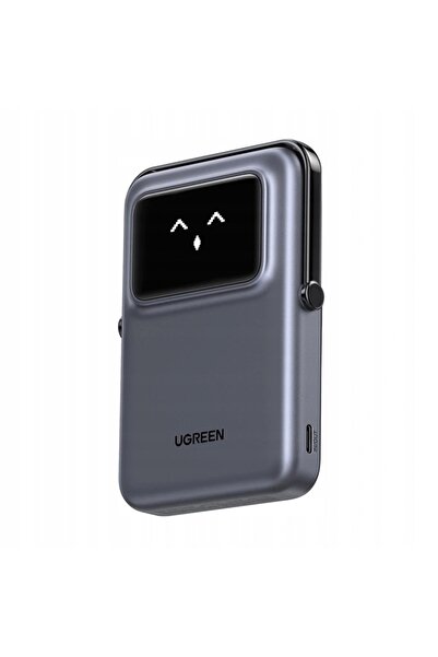 Ugreen Power Bank magnetic UNO PB572 10000mAh Qi cu cablu USB-C 60W