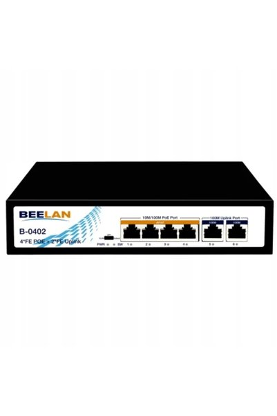 NO BRAND Switch PoE BEELAN B-0402 - 4x PoE+, 2x Uplink