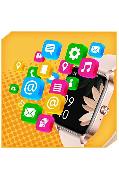 NO BRAND Smartwatch lewer ceas de damă meniu polonez apeluri HD auriu