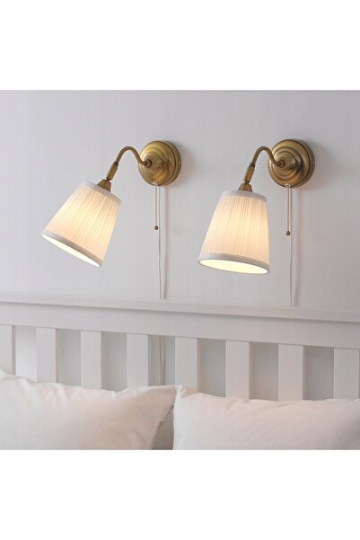 NO BRAND Lampă de perete Ikea Arstid Kinkiet alamă/alb