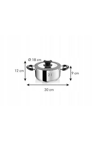 NO BRAND Set de vase Tescoma Smartcover 8 piese Capace Inducție Rondel