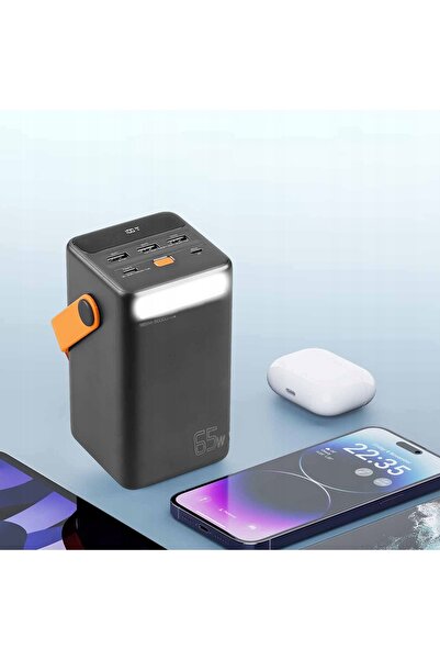 NO BRAND Powerbank Putere Mare 50.000 mAh 3x USB USB-C PD 65W cu Mâner