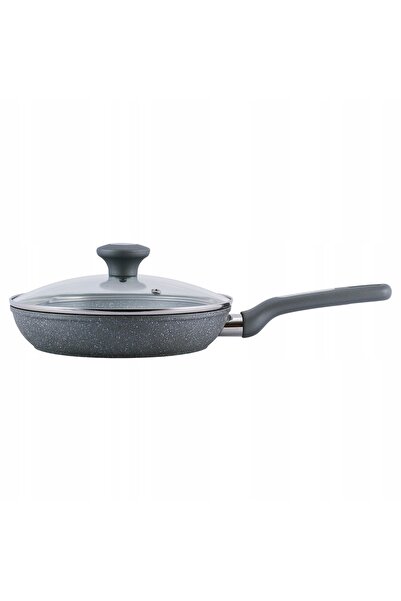 NO BRAND Tigaie Tradițională Kamille din Granit cu Capac 22 cm 4270 Gr