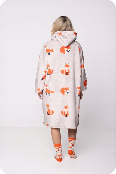 NO BRAND Palton de damă oversize, gros, călduros, lung, cu glugă, roz.