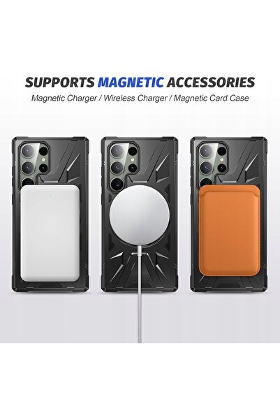 NO BRAND Husă Magsafe Daweixeau pentru Samsung Galaxy S24 Ultra cu suport ine...