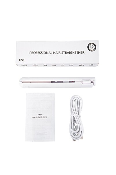 NO BRAND Placă de îndreptat părul USB fără fir, perfectă pentru îndreptare și...