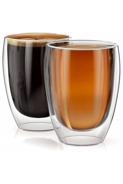 NO BRAND Pahar Termic 350ml - 12cm Pereți Dubli Set 6 Bucăți Gc-03 Specdom