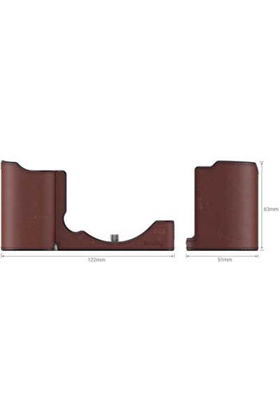 NO BRAND Smallrig 3527 Husă din piele tip jumătate pentru Sony Zv-E10