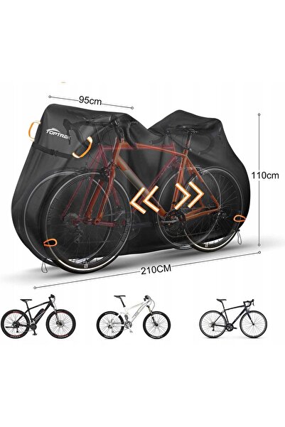 NO BRAND Husă de transport biciclete pentru 2 biciclete pe suport, impermeabi...